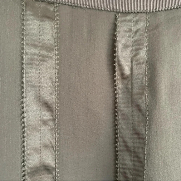 Liz Clairbone 100% Silk Paneled A Line Charcoal Gray Skirt NWT Size 12 - Picture 4 of 12